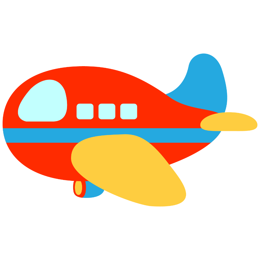 A cartoon plane pulling a sign